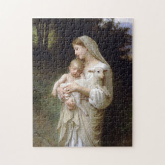 Het schilderij "Innocence" van baby Jezus en Mary Legpuzzel