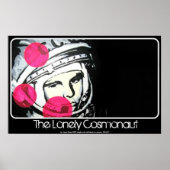 Het schilderij Lonely Cosmonaut op een Poster (Voorkant)