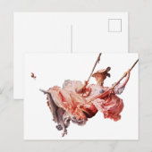 Het schilderij Swing van Jean-Honoré Fragonard Briefkaart (Voorkant / Achterkant)