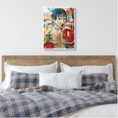 Het schilderij van Alfred Fox Canvas Afdruk (Insitu (Slaapkamer))