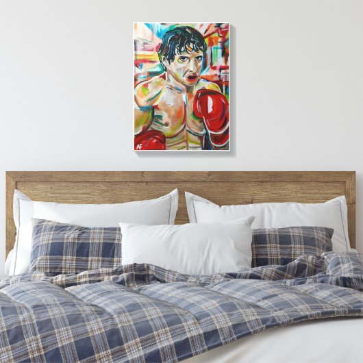 Het schilderij van Alfred Fox Canvas Afdruk (Insitu (Slaapkamer))