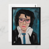 Het schilderij van Alfred Fox Collectable Briefkaart (Voorkant / Achterkant)