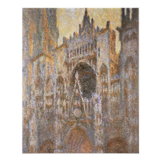 Het schilderij van Claude Monet, Kathedraal van Ro Perfect Poster (Voorkant)
