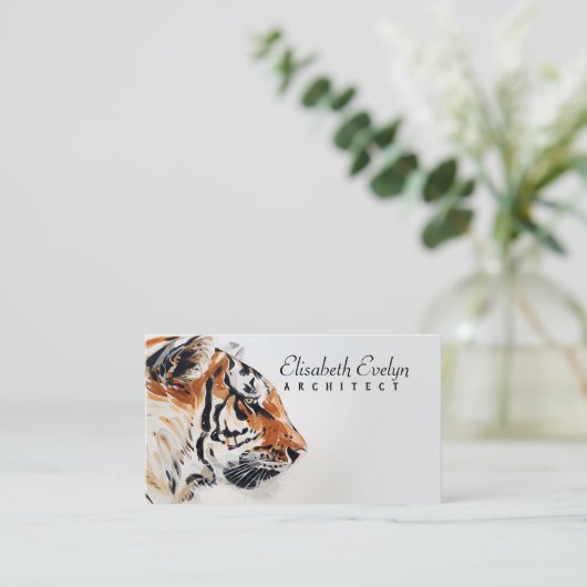 het schilderij van de dierlijke natuur h7677 visitekaartje (Staand voorkant)