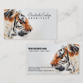 het schilderij van de dierlijke natuur h7677 visitekaartje (Voorkant / Achterkant)