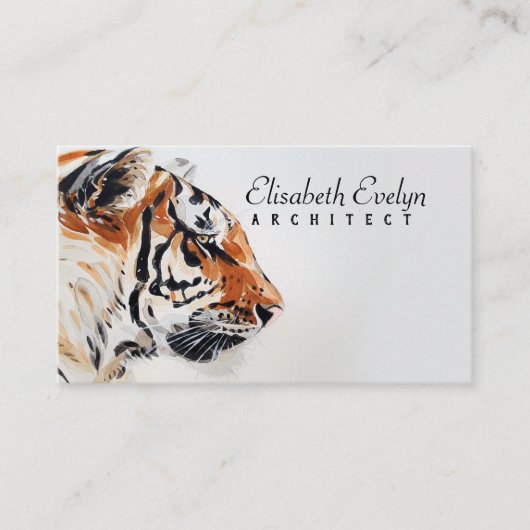 het schilderij van de dierlijke natuur h7677 visitekaartje (Voorkant)