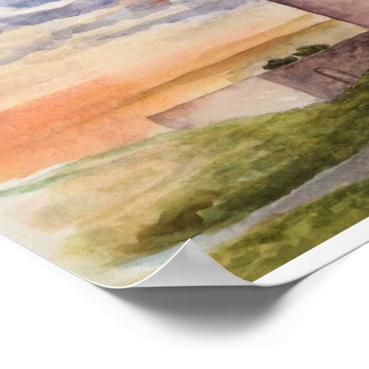 Het schilderij van de Ierse waterverf van het kast Poster (Hoek)