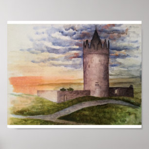 Het schilderij van de Ierse waterverf van het kast Poster