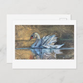 Het schilderij van de zwaan briefkaart (Voorkant / Achterkant)