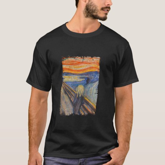 Het schilderij van Edvard Artist Munch T-shirt (Voorkant)