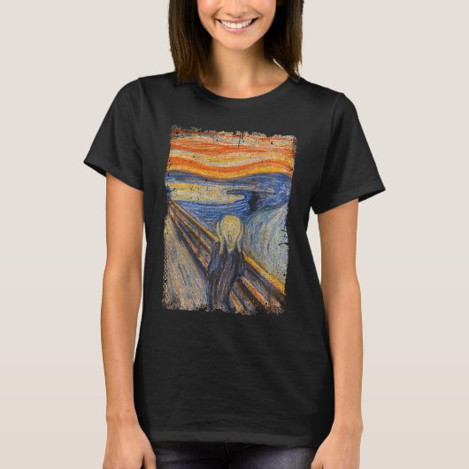 Het schilderij van Edvard Artist Munch T-shirt (Voorkant)