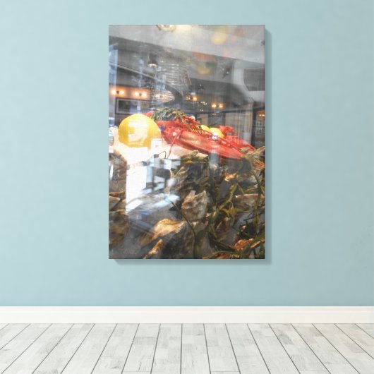 Het schilderij van Fisherman Canvas (Insitu (Houten vloer))