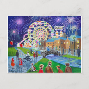 het schilderij van FunFair oil Gordon Bruce art Briefkaart