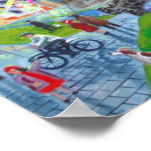 het schilderij van FunFair oil Gordon Bruce art Poster (Hoek)