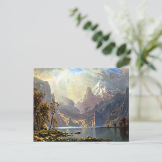 Het schilderij van het meer van Tahoe Nevada-kunst Aankondiging (Staand voorkant)