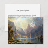 Het schilderij van het meer van Tahoe Nevada-kunst Aankondiging (Voorkant / Achterkant)