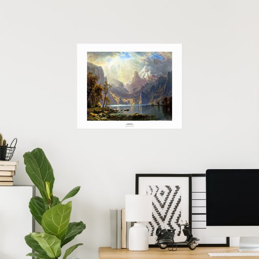 Het schilderij van het meer van Tahoe Nevada-kunst Poster (Thuiskantoor)