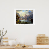 Het schilderij van het meer van Tahoe Nevada-kunst Poster (Keuken)