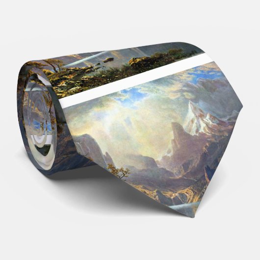 Het schilderij van het meer van Tahoe Nevada-kunst Stropdas (Opgerold)