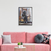Het schilderij van het wilde paard door Alfred Fox Canvas Afdruk (Insitu (Woonkamer))