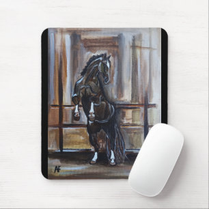 Het schilderij van het wilde paard door Alfred Fox Muismat
