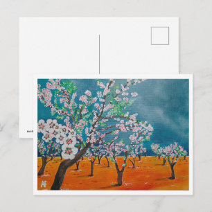 Het schilderij van Huerto de Almendros van Alfred  Briefkaart