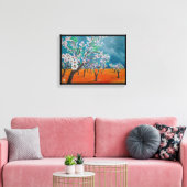 Het schilderij van Huerto de Almendros van Alfred  Canvas Afdruk (Insitu (Woonkamer))
