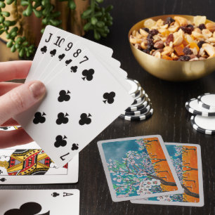 Het schilderij van Huerto de Almendros van Alfred  Pokerkaarten