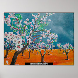 Het schilderij van Huerto de Almendros van Alfred  Poster