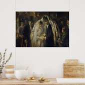 Het schilderij van Jewish Wedding Oil door Thomas  Poster (Keuken)