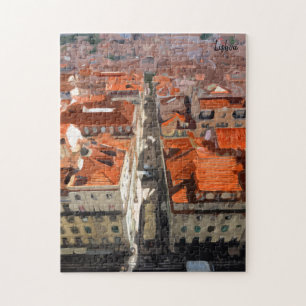 Het schilderij van Real Portugal en Lissabon Legpuzzel