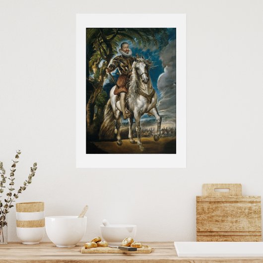 Het schilderij van Rubens: De hertog van Lerma Poster (Keuken)