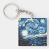 Het schilderij van Vincent van Gogh, De sterrennac Sleutelhanger (Voorkant)