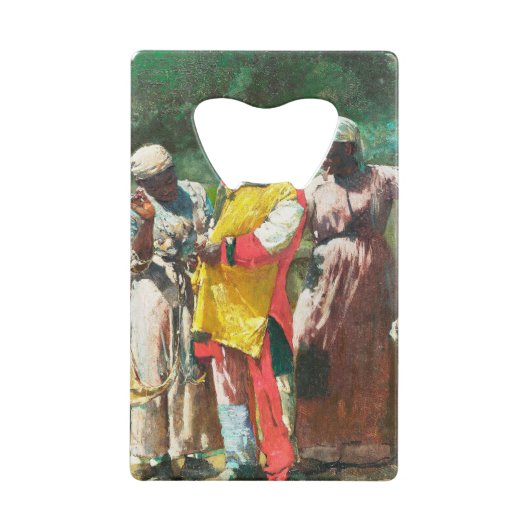 Het schilderij van Winslow Homer Creditkaart Flessenopener (Achterkant)