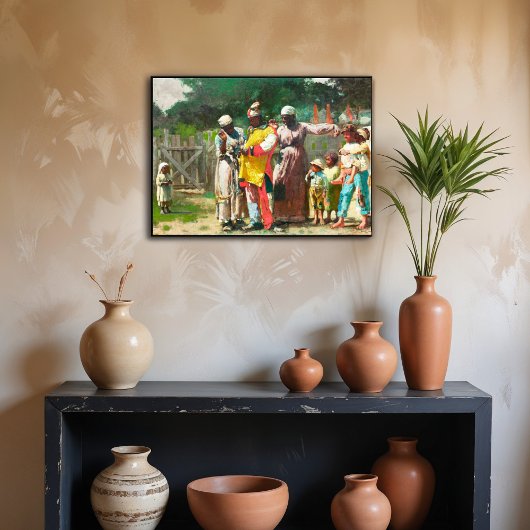 Het schilderij van Winslow Homer Poster