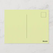 Het schildersezel van de kunstschilder. briefkaart (Achterkant)