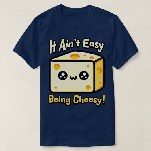 Het schildert gemakkelijk zijn cheesy Schattigee k T-shirt (Design voorkant)