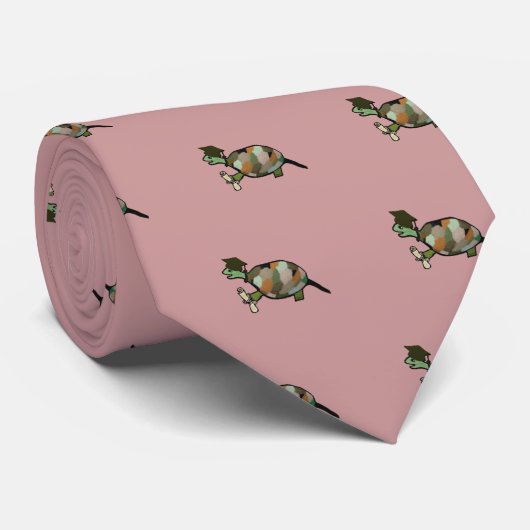 Het schildpad-Afstudeerder Stropdas (Opgerold)