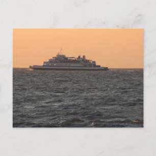Het schip bij Sunset Briefkaart