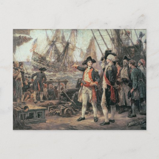 Het schip dat de overwinning zonk, 1779 briefkaart (Voorkant)