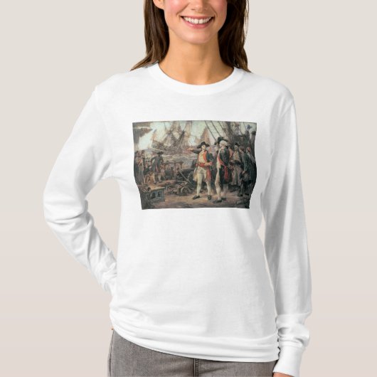 Het schip dat de overwinning zonk, 1779 t-shirt (Voorkant)