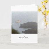 Het Schip dat van de cruise Haven "verlaat wordt Kaart (Gele Bloem)