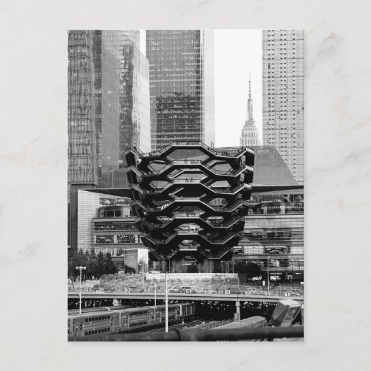 Het schip & het Empire State Building Briefkaart (Voorkant)