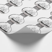 Het schip in de glazen bol cadeaupapier (Hoek)