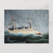 Het schip in de Tempest | Henri Rousseau Briefkaart (Voorkant)