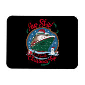 Het schip is een familie kerst cruise reis magneet (Horizontaal)