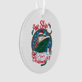 Het schip is een familie kerst cruise reis ornament (voorkant)