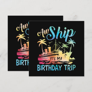 Het schip is mijn verjaardagsreis