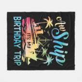 Het schip is mijn verjaardagsreis fleece deken (Voorkant (Horizontaal))