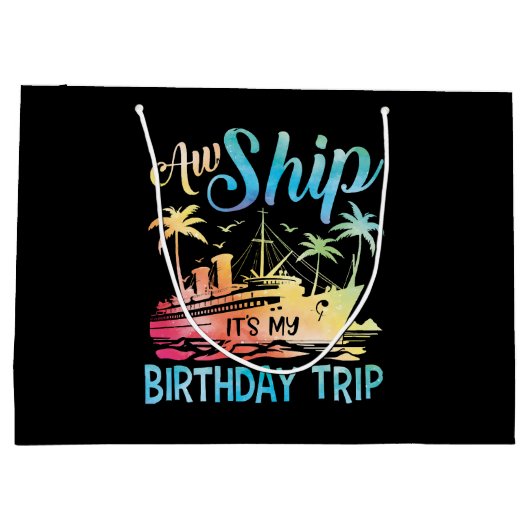 Het schip is mijn verjaardagsreis groot cadeauzakje (Achterkant)